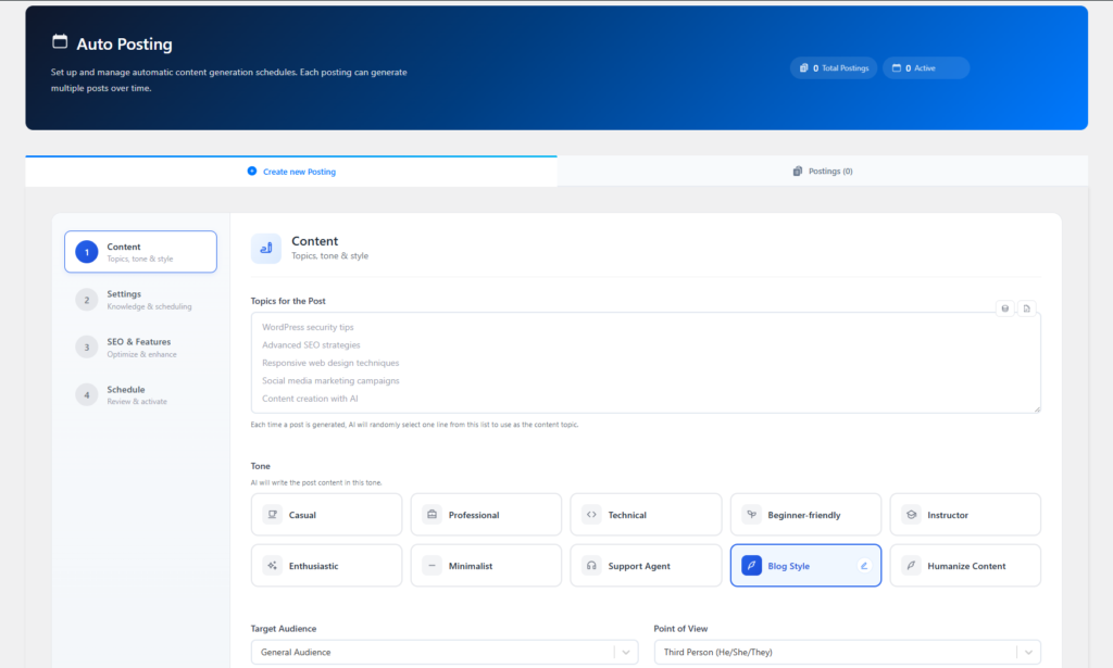 AI WordPress Auto Blogging Plugin